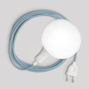 Lampada portatile Snake con interruttore sul portalampada, spina, paralume infrangibile Unbreak-a-Ball e cavo RZ11