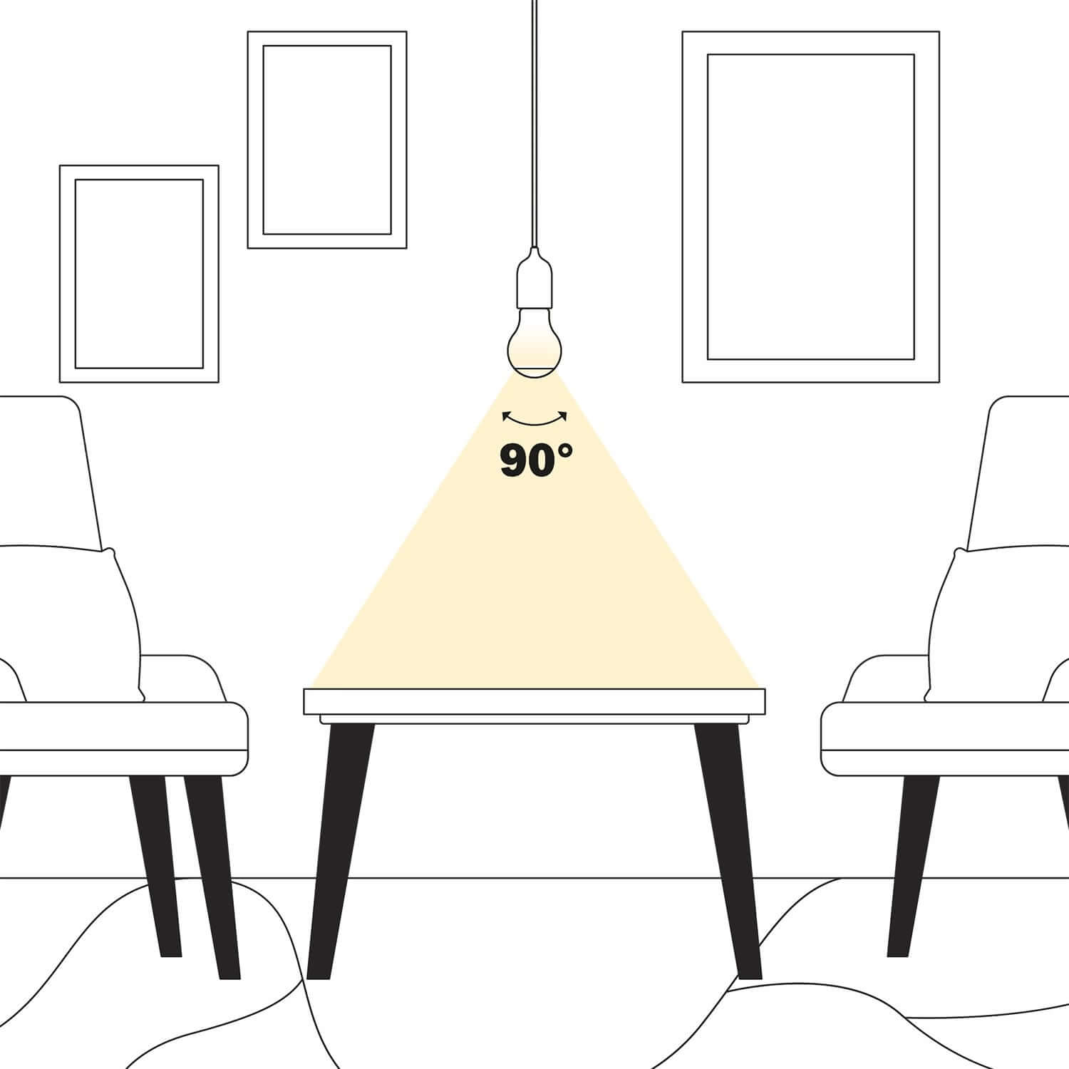 Lampadina LED Half Frosted Lens Goccia A60 7W 806Lm 2700K Dimmerabile - A08