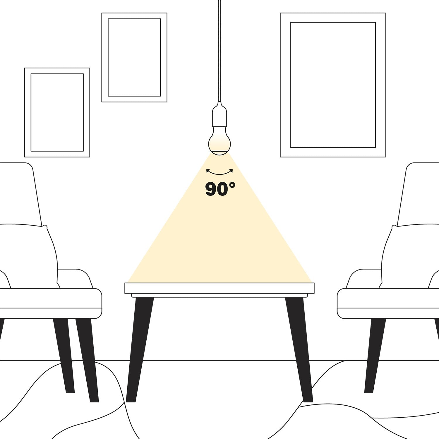 Lampadina LED Half Frosted Lens Goccia A60 7W 806Lm 2700K Dimmerabile - A08