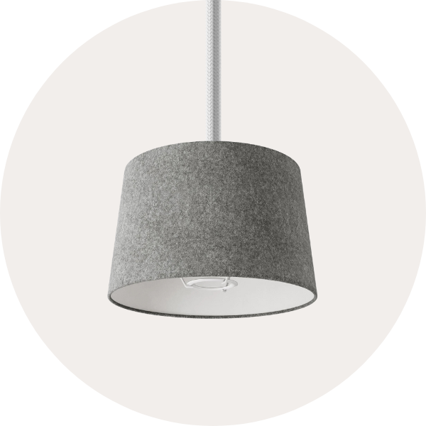 Lampskärmar i ull