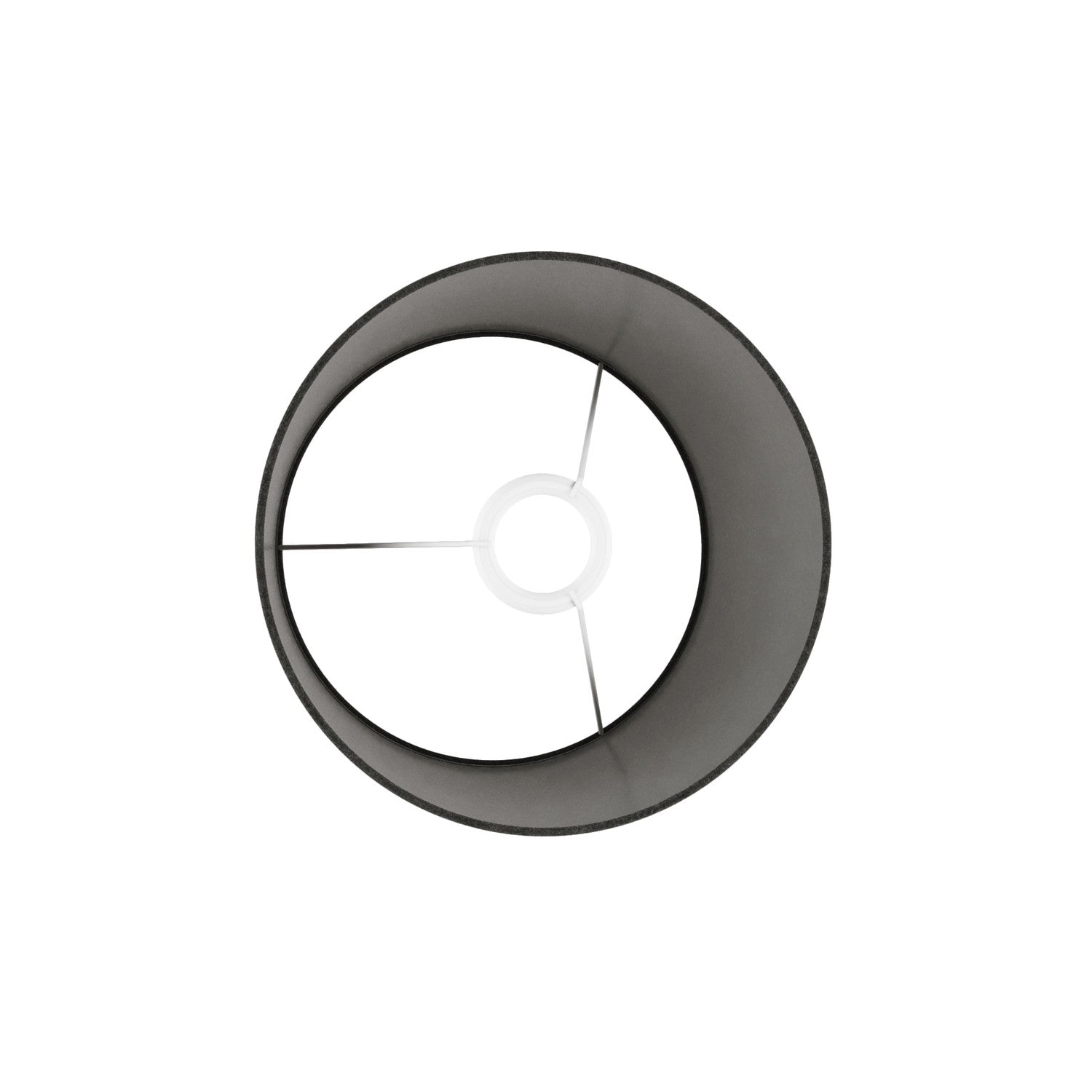 Paralume Athena con attacco E27 per lampada da tavolo - Made in Italy - Lana grigio scura