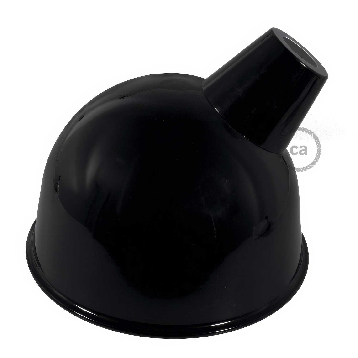 Paralume Broadway in metallo smaltato con attacco E27 - Nero