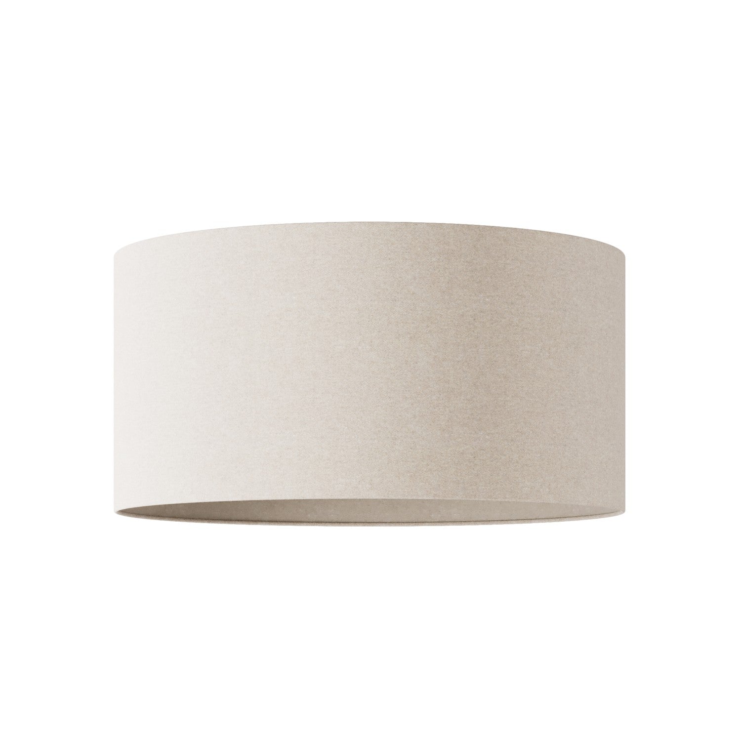 Paralume Cilindro XL in tessuto con attacco E27 - Made in Italy - Lana Sabbia