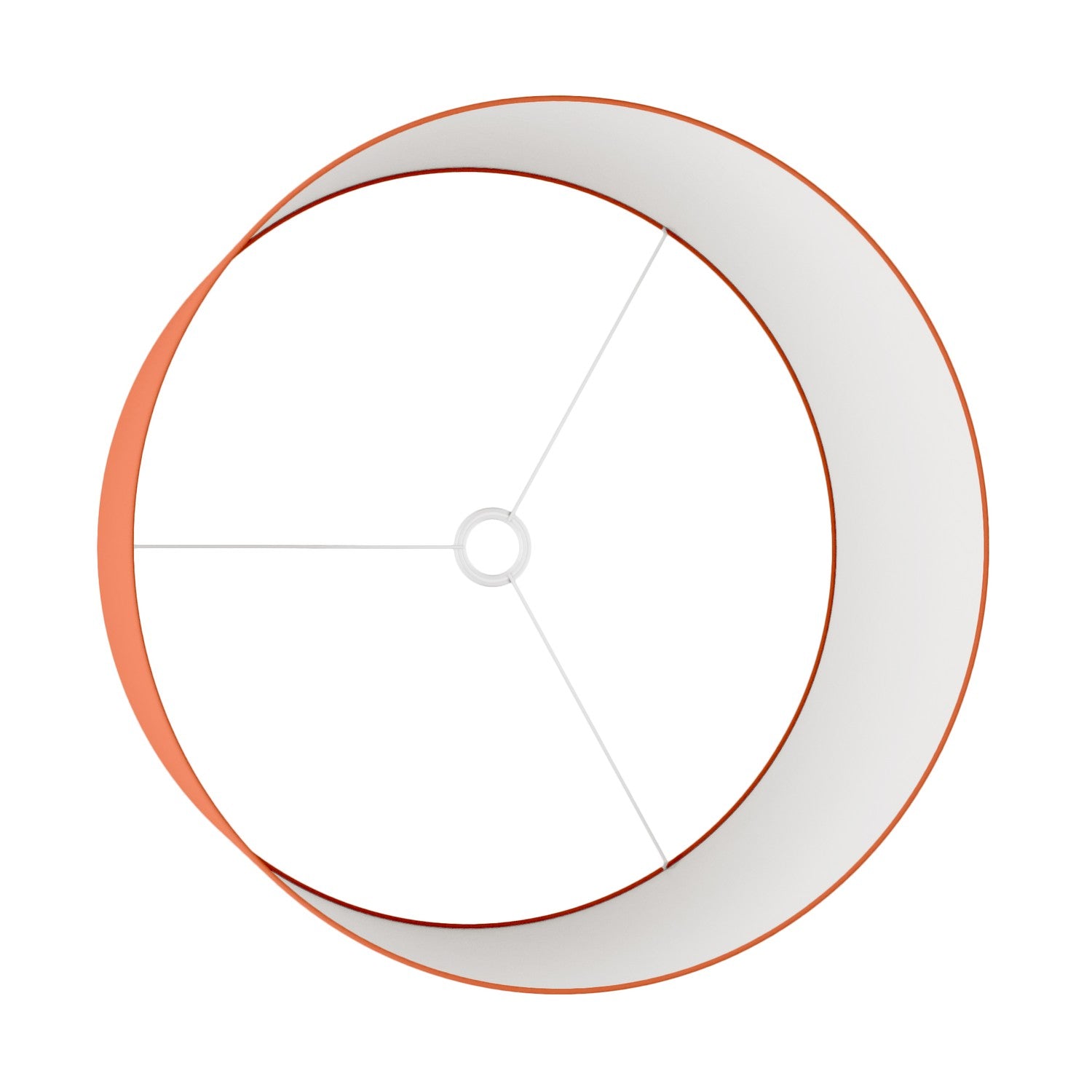 Paralume Cilindro XXL in tessuto con attacco E27 - Made in Italy - Cinette Aragosta