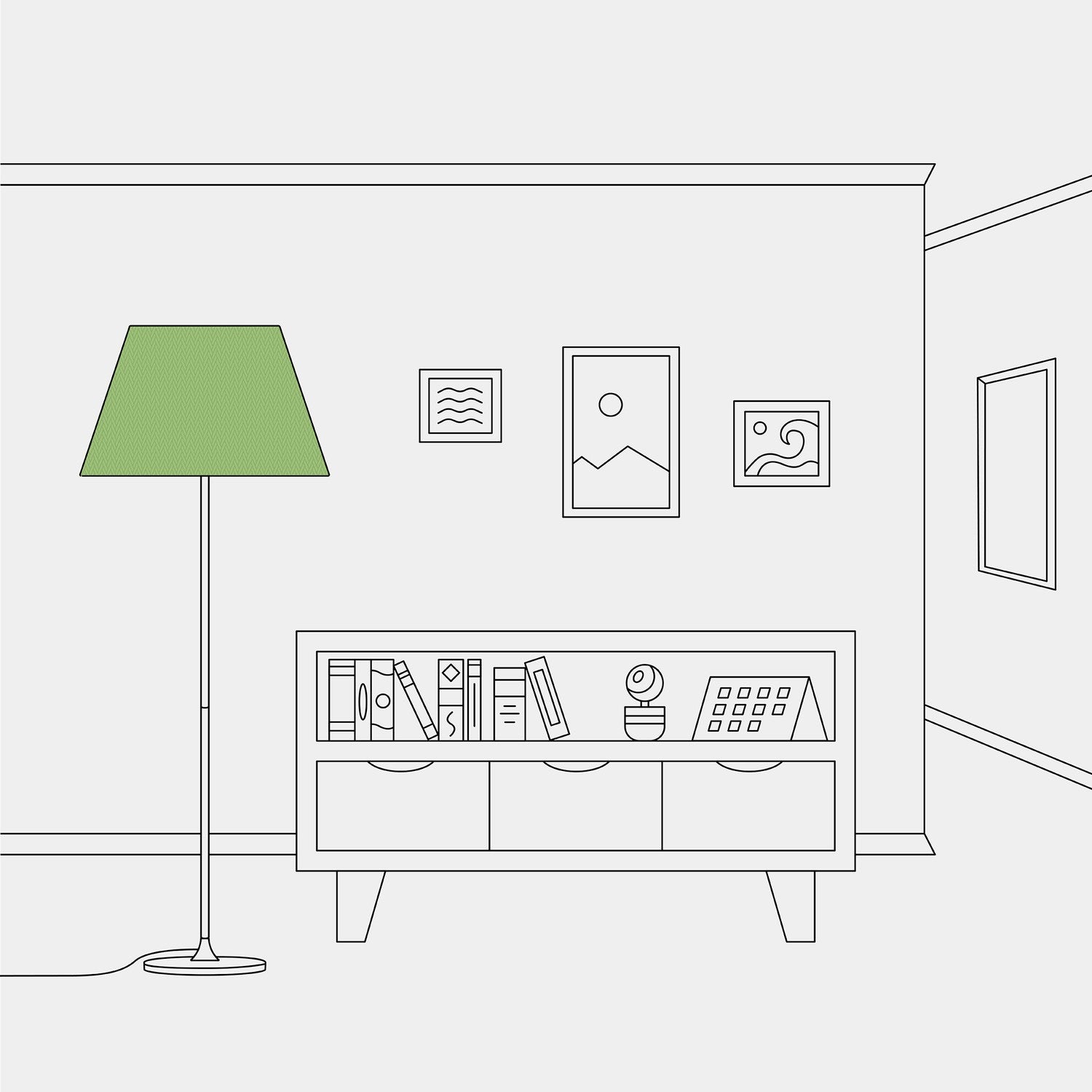 Paralume Impero L per lampada da tavolo o applique con attacco E27 - Made in Italy - Cinette Verde Pistacchio