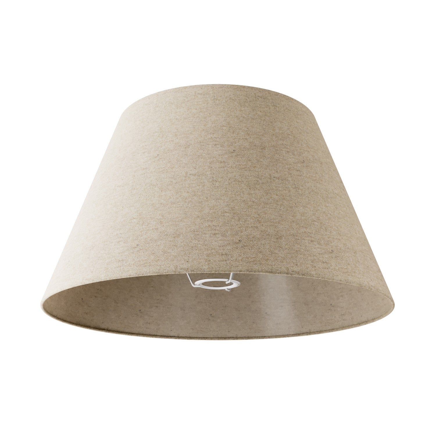 Paralume Impero L per lampada da tavolo o applique con attacco E27 - Made in Italy - Lana Beige