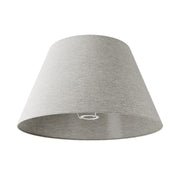 Paralume Impero L per lampada da tavolo o applique con attacco E27 - Made in Italy - Lana Grigio Chiaro