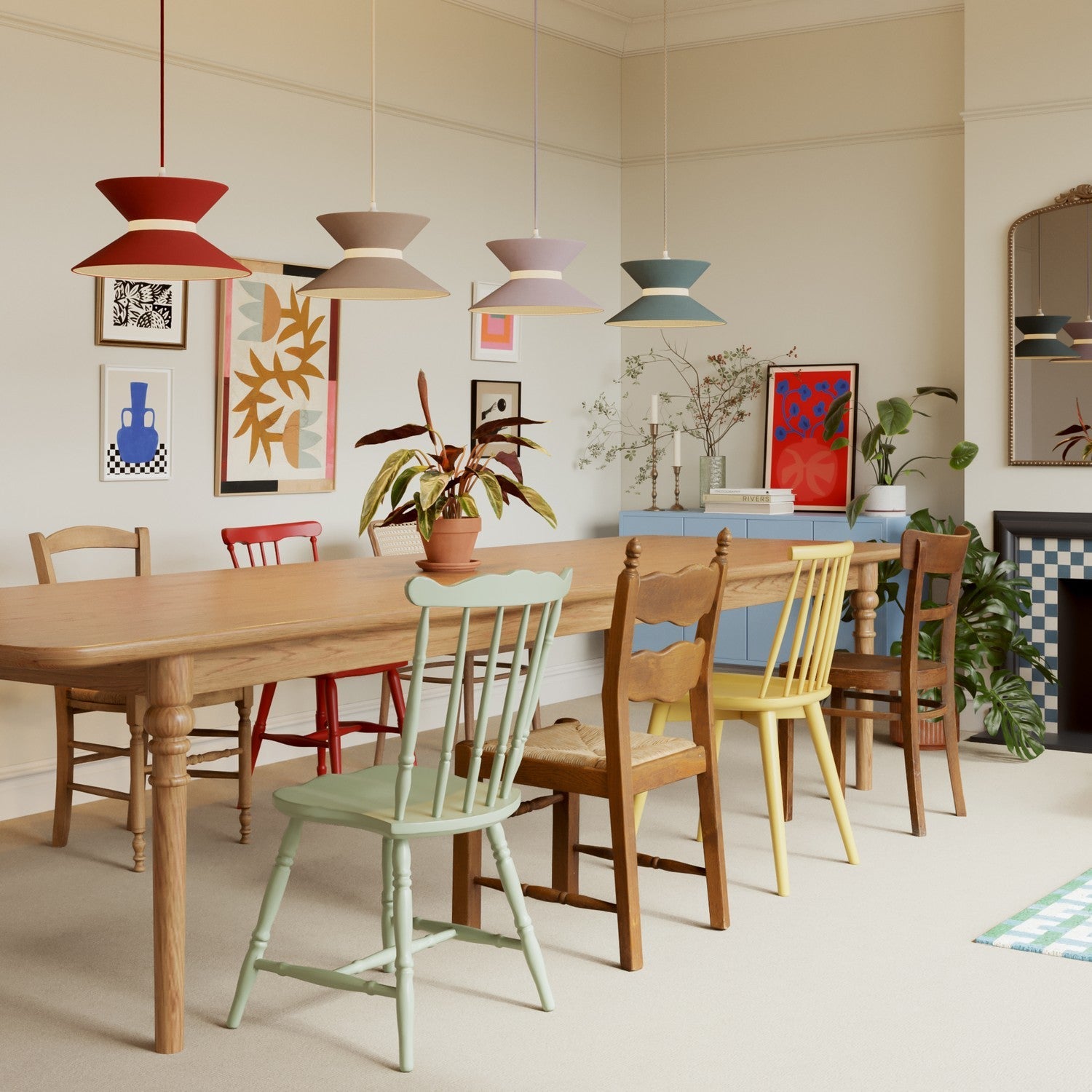 Paralume in tessuto Clessidra per lampada a sospensione - Lana Grigio Chiaro Lana sabbia