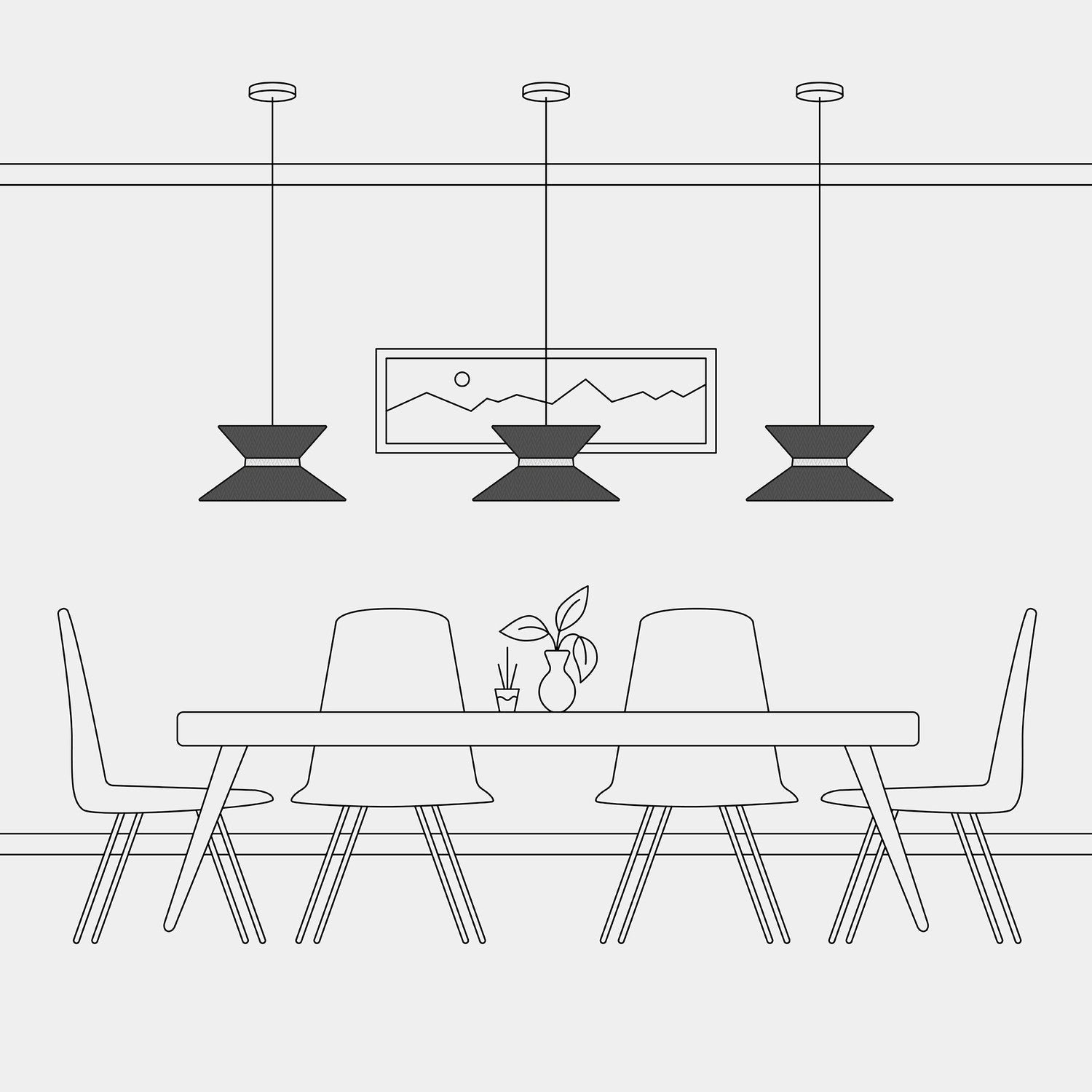 Paralume in tessuto Clessidra Teletta antracite - Made in Italy Arenal sabbia