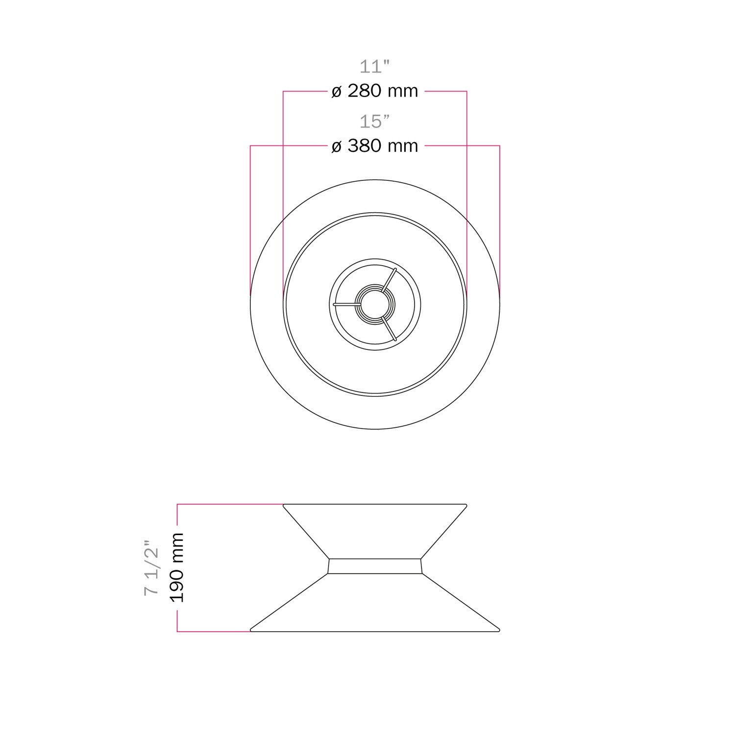 Paralume in tessuto Clessidra Teletta lilla - Made in Italy Arenal sabbia