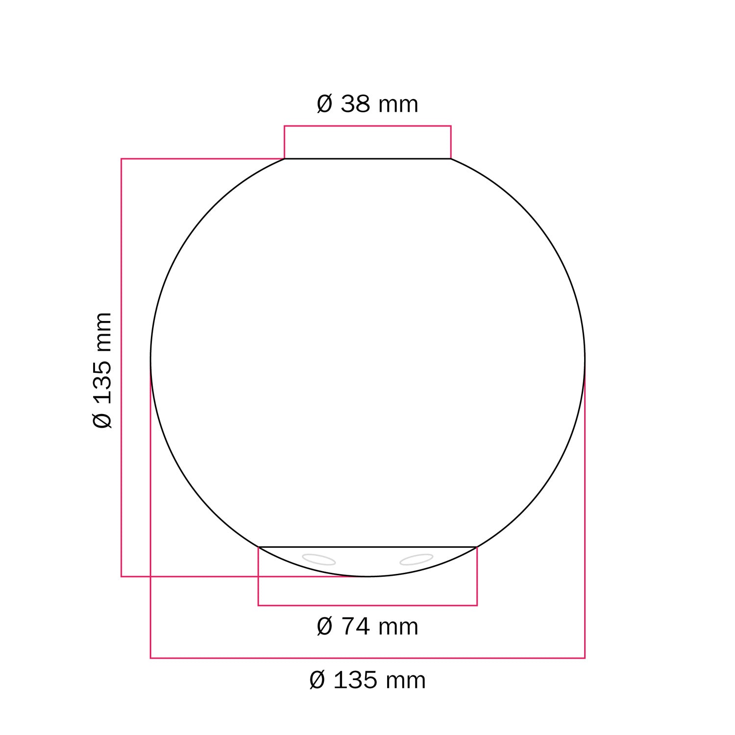 Paralume infrangibile Unbreak-a-Ball - Bianco