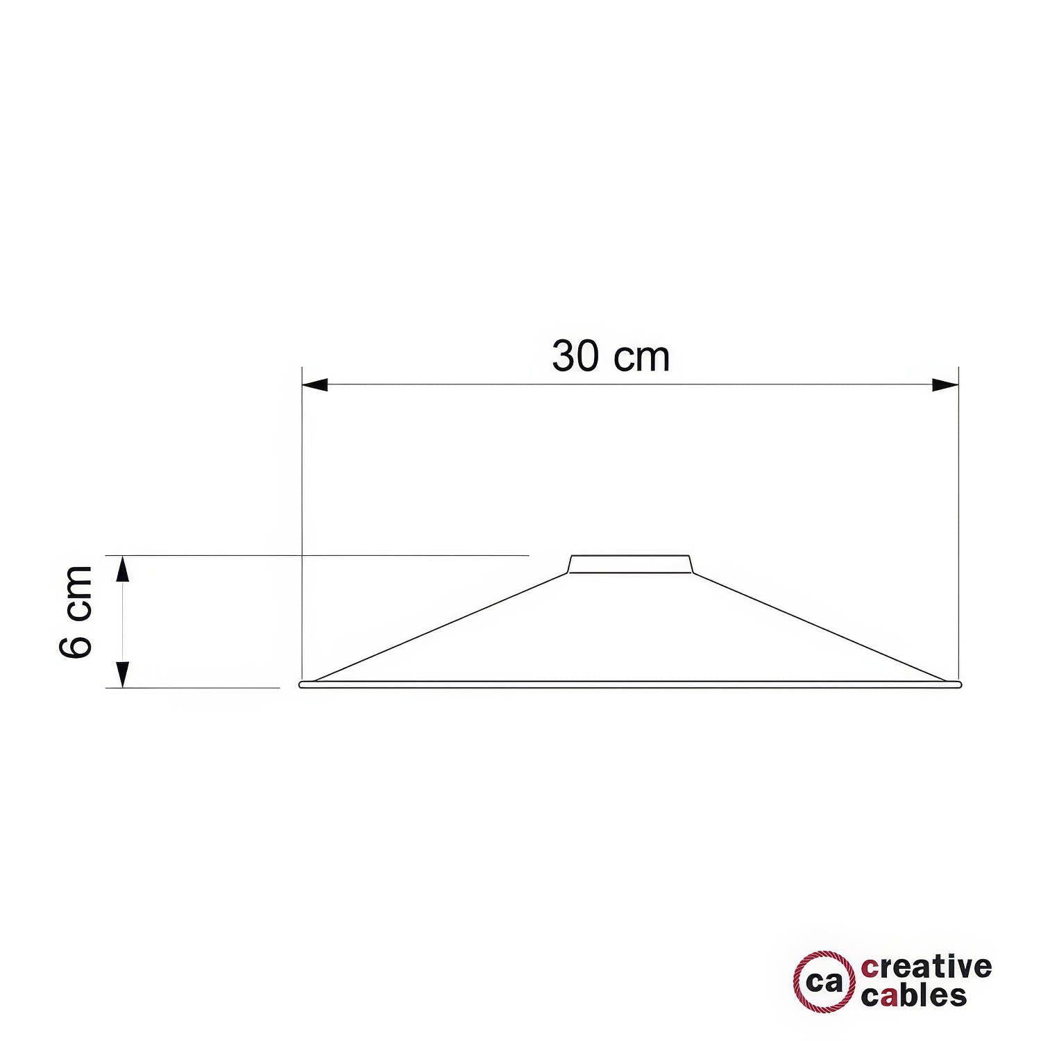Paralume Swing in metallo smaltato con attacco E27 - Nero