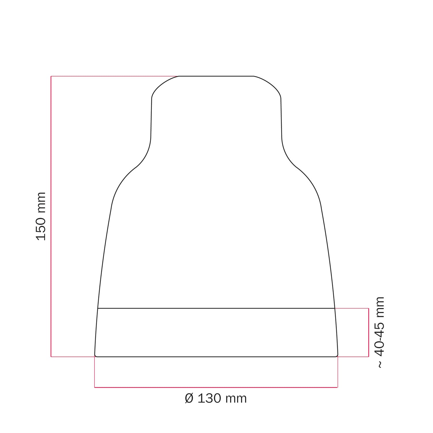 Paralume Vaso bicolore in ceramica Bianco e Verde salvia, collezione Materia - Made in Italy