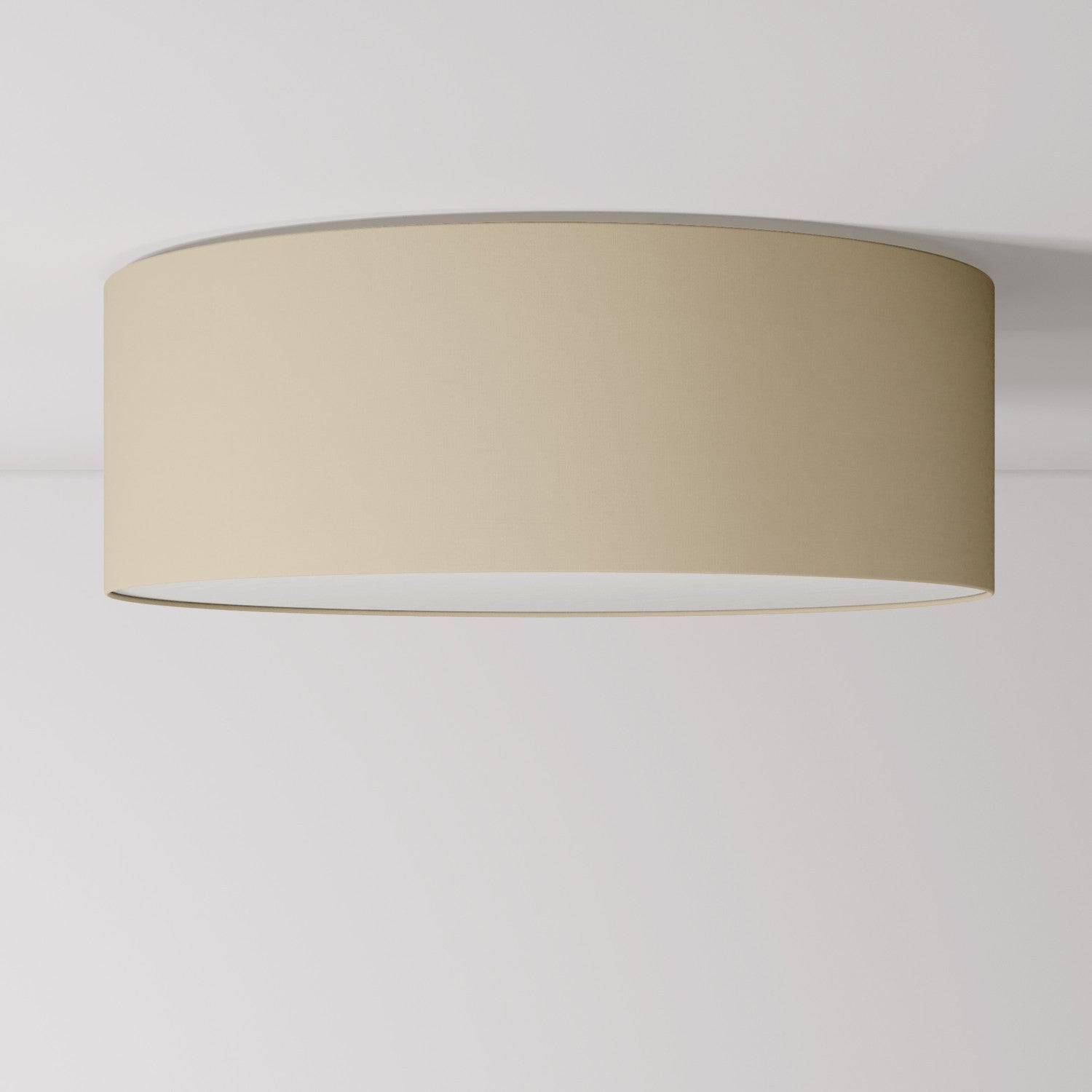 Plafoniera in tessuto Large Arenal tortora - Made in Italy