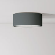 Plafoniera in tessuto Small - Made in Italy - Teletta Grigio Scuro