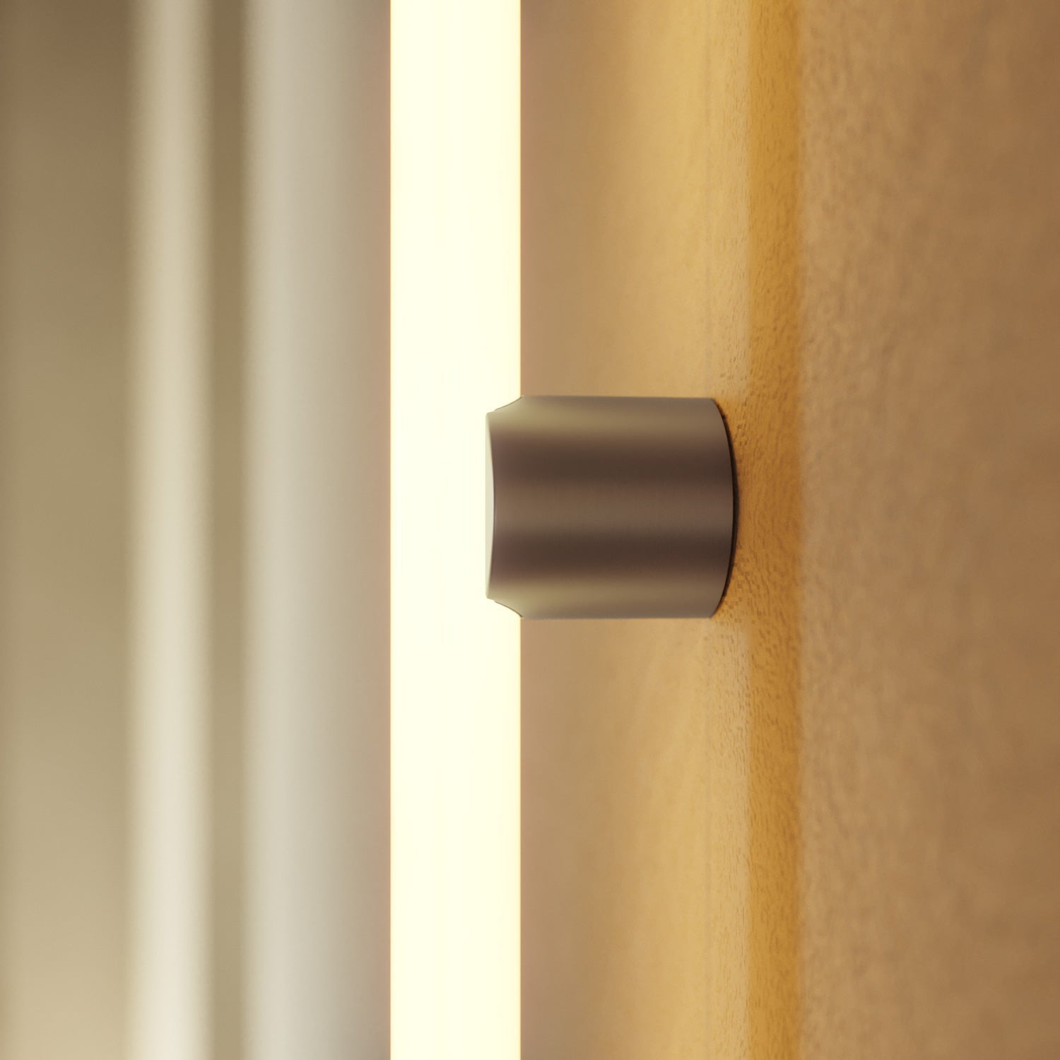 Portalampada S14d in metallo da parete o soffitto - Titanio satinato