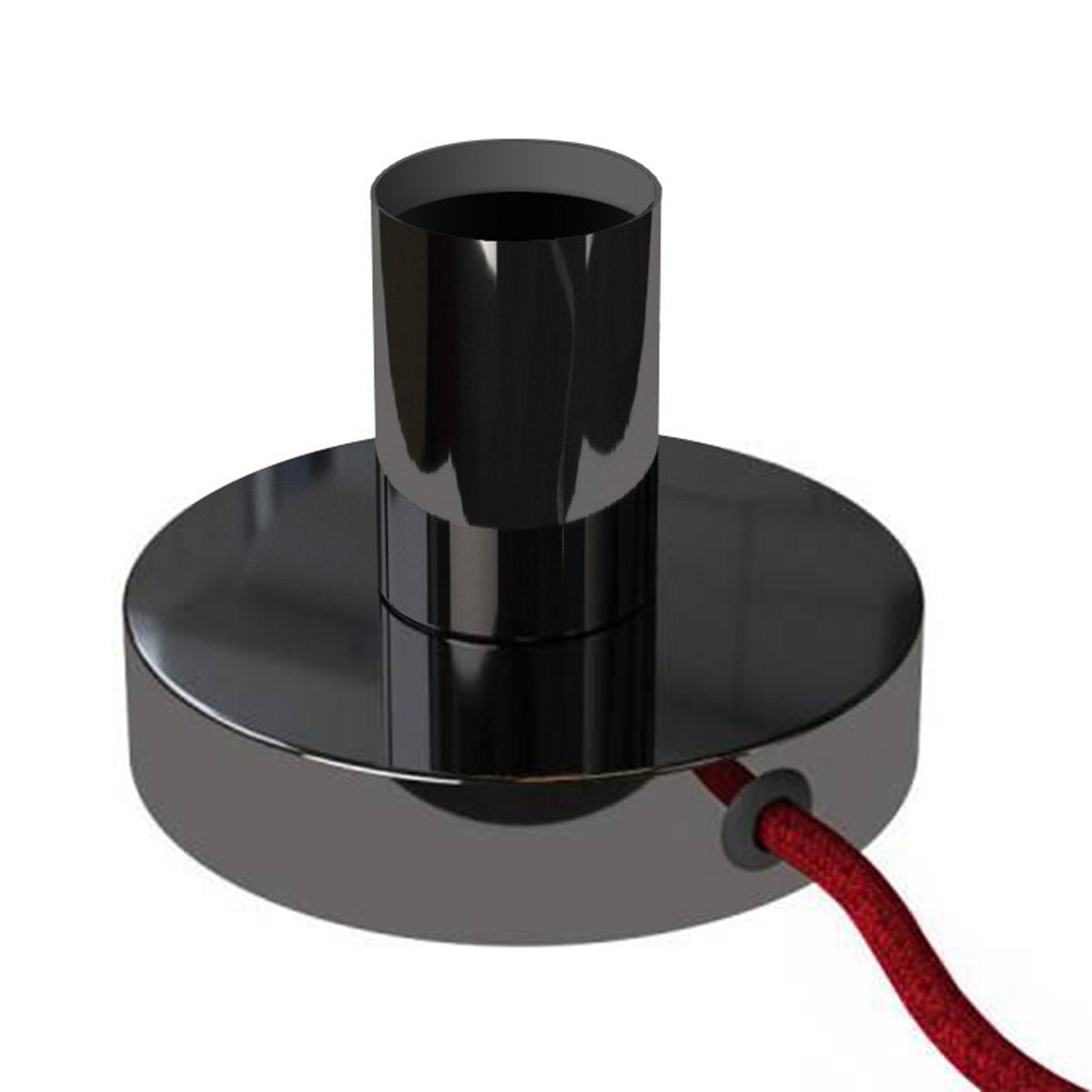 Posaluce - Lampada da tavolo in metallo - Nero perla