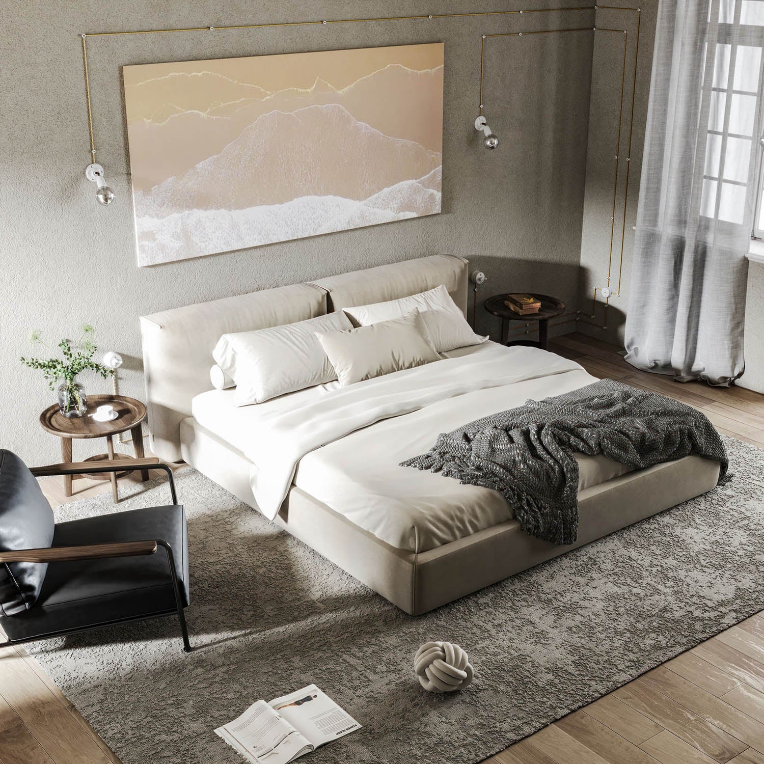 Presa bipasso italiana 10/16A in porcellana da parete - Bianco