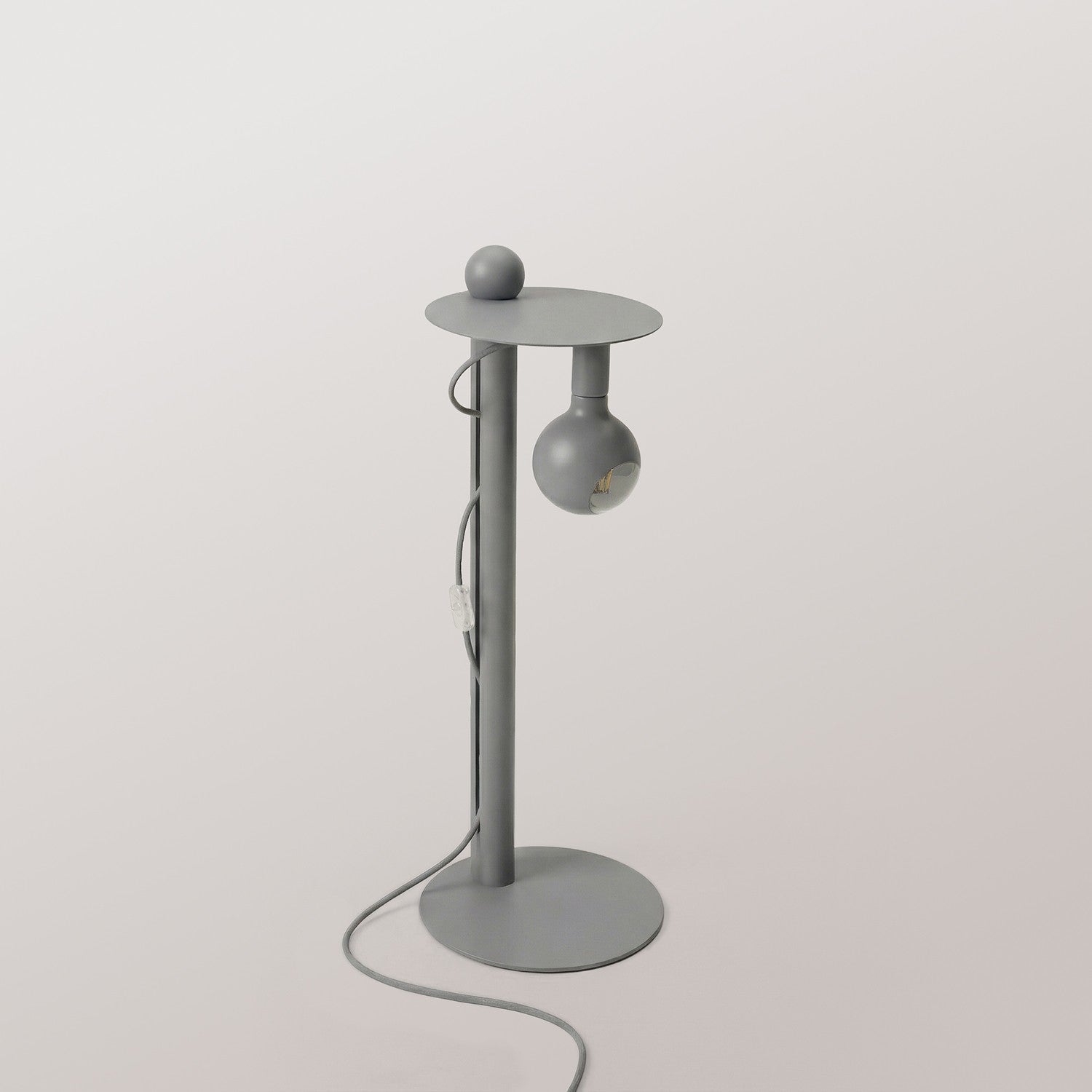 Rocco - Lampada da terra con lampadina Camo - Grigio