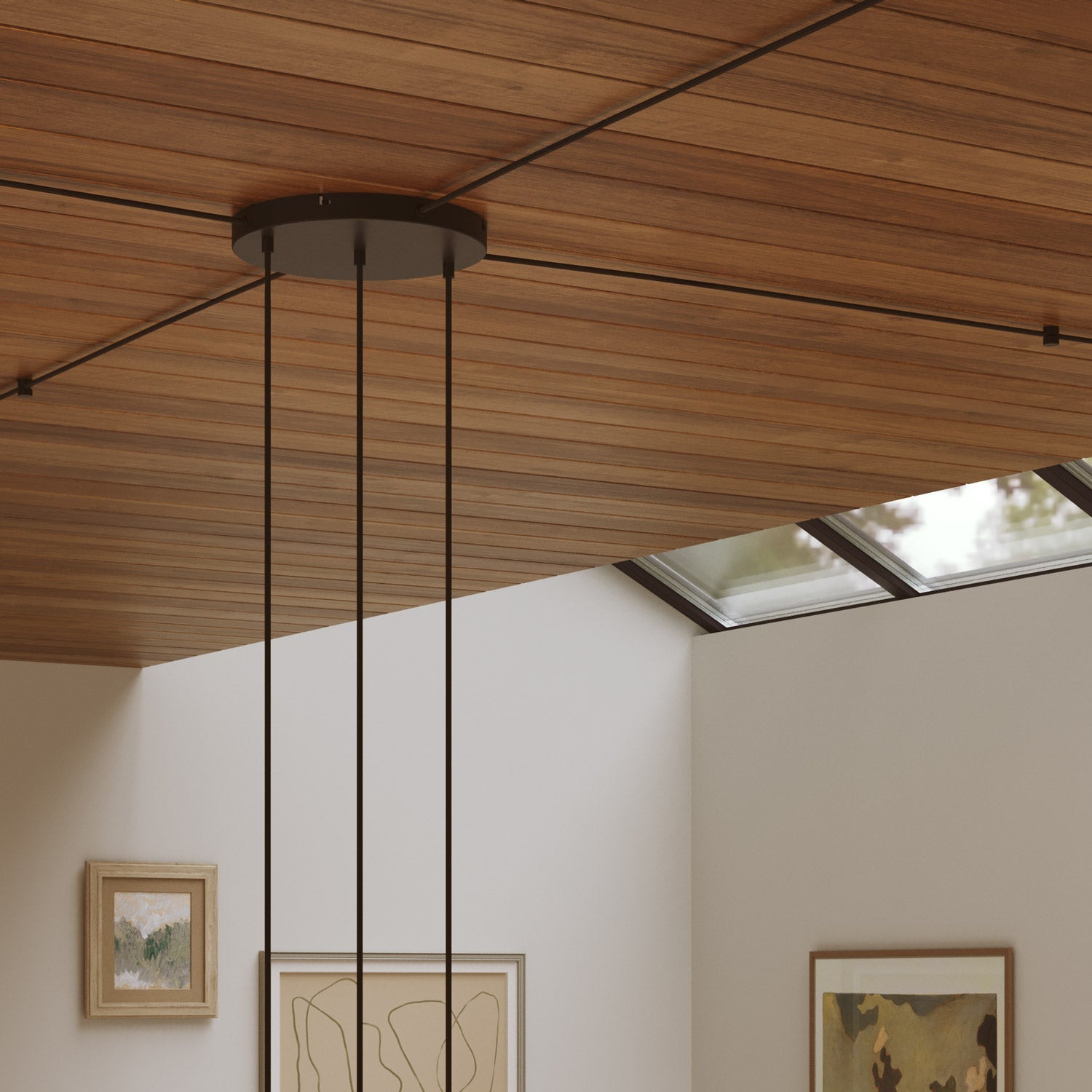Rosone rotondo in alluminio Ø 30 cm con staffa e cavo di messa a terra, con 3 fori frontali - Nero 4