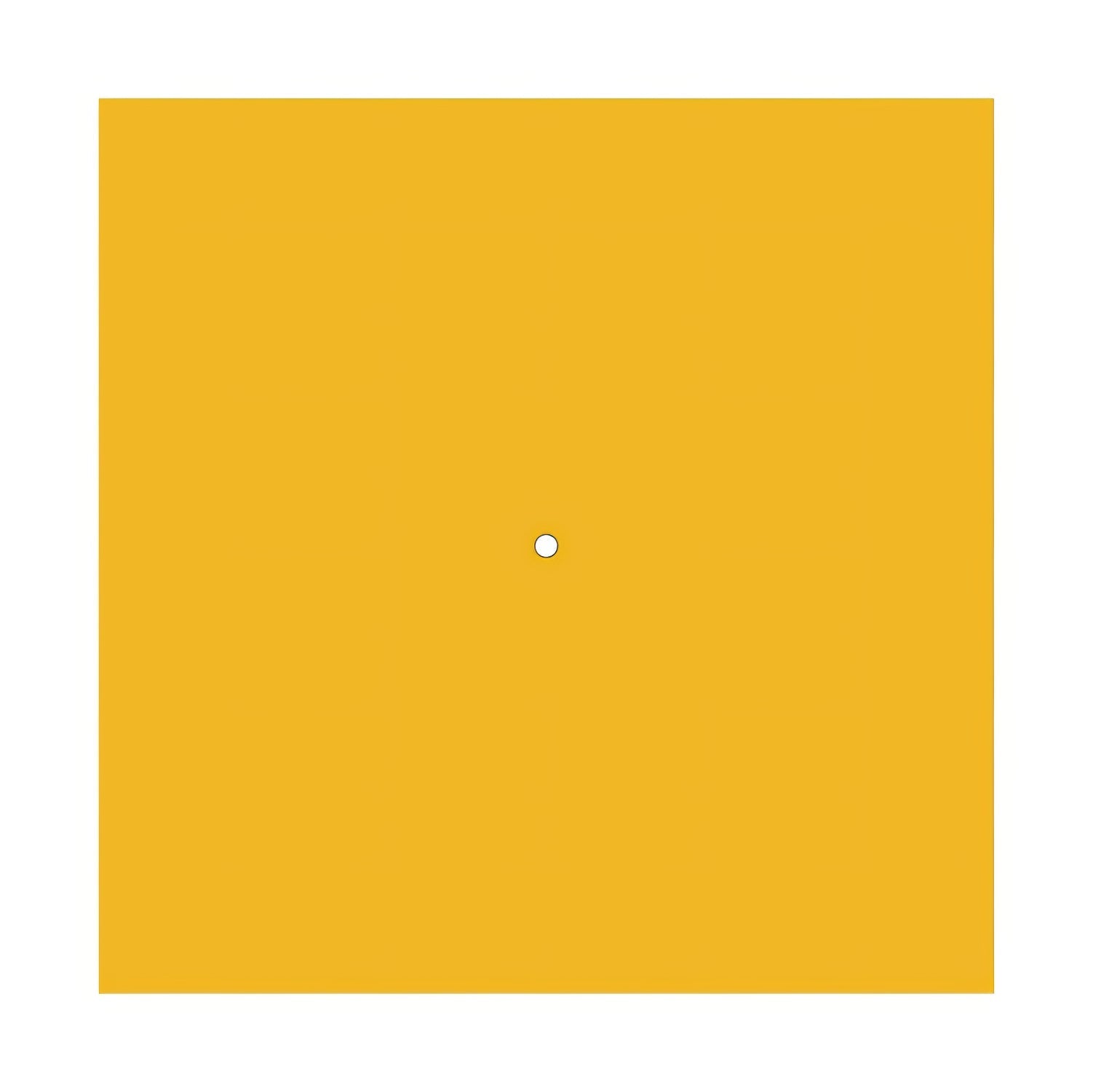 Rosone XXL Rose-One quadrato, 400 mm con 1 foro e 4 fori laterali - Mostarda Bianco