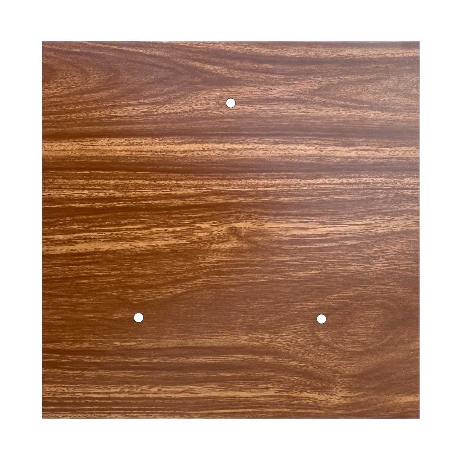 Rosone XXL Rose-One quadrato, 400 mm con 3 fori e 4 fori laterali - Legno Bianco