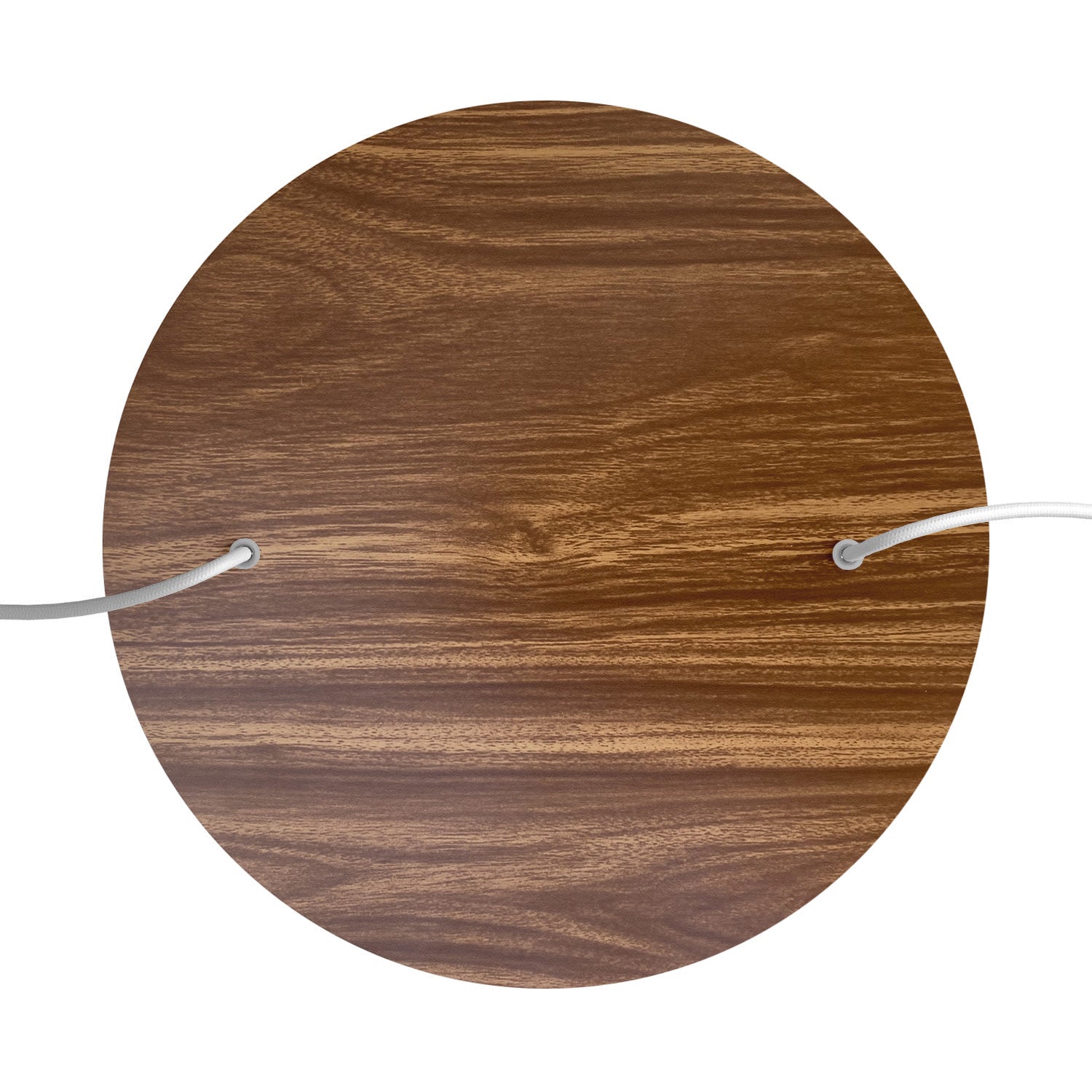 Rosone XXL Rose-One rotondo, diametro 400 mm con 2 fori e 4 fori laterali - Legno Bianco