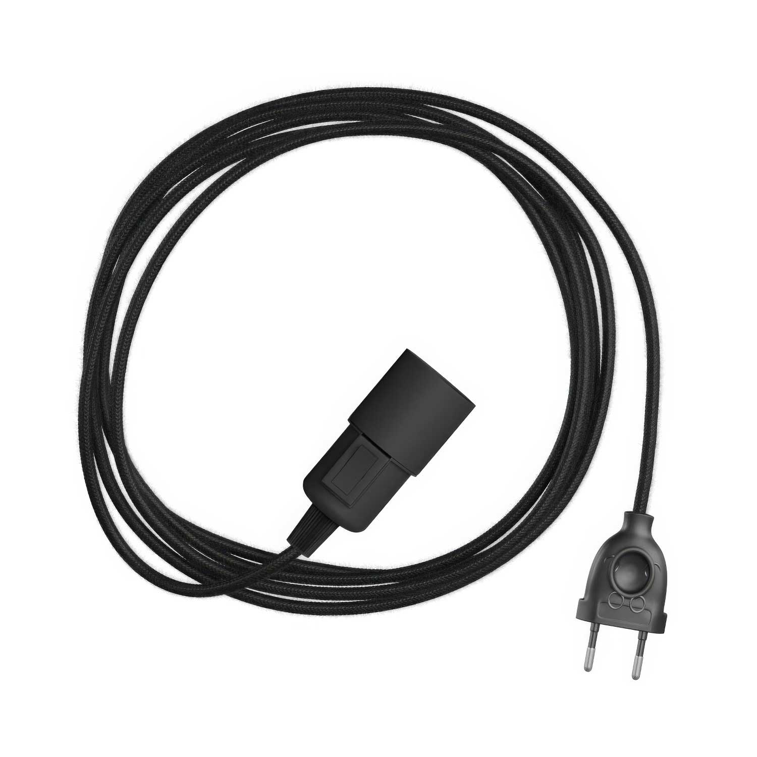 Snake - Lampada plug-in con cavo in tessuto colorato RC04