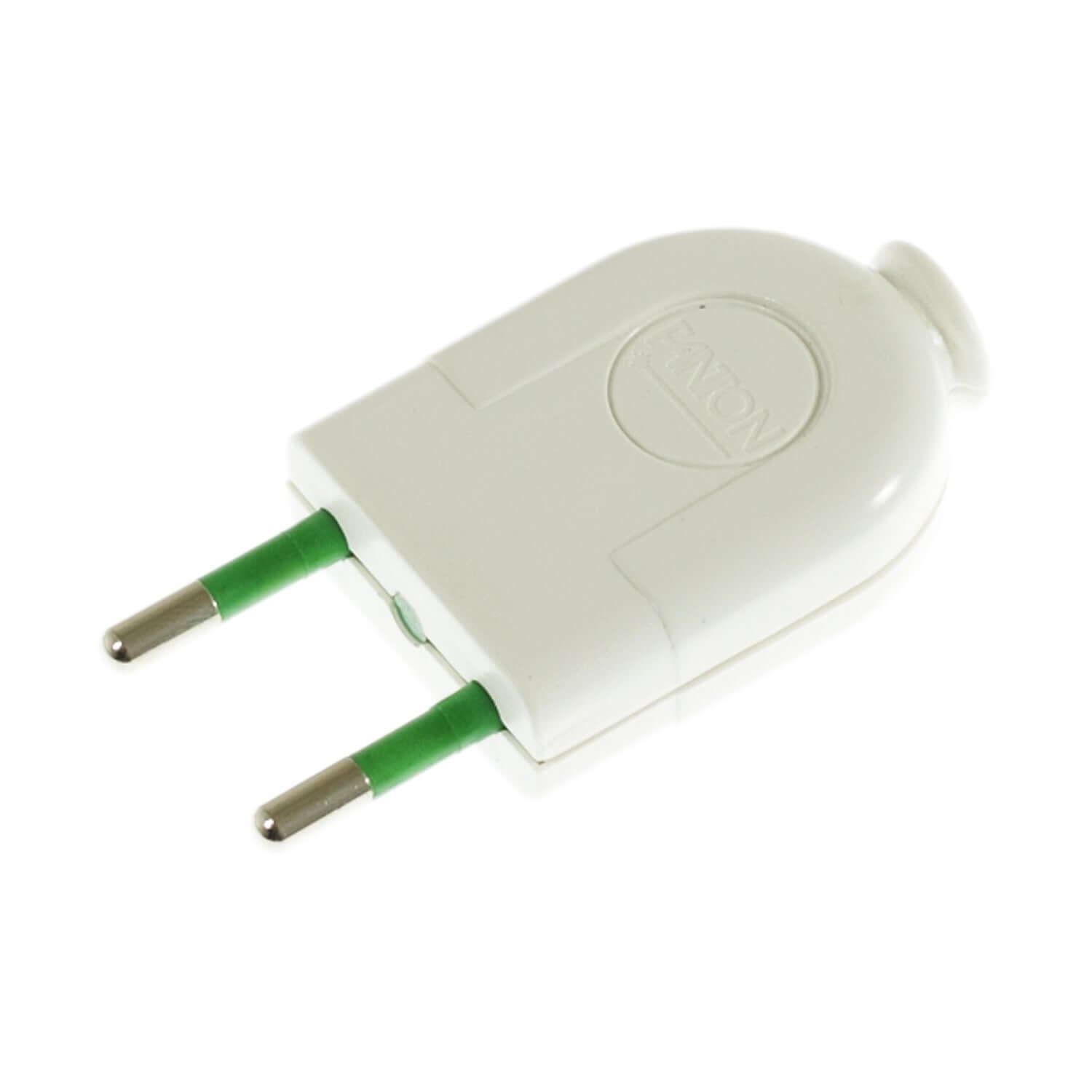 Spina 2 Poli 10A (piccola) - IMQ - Made in Italy - Bianco