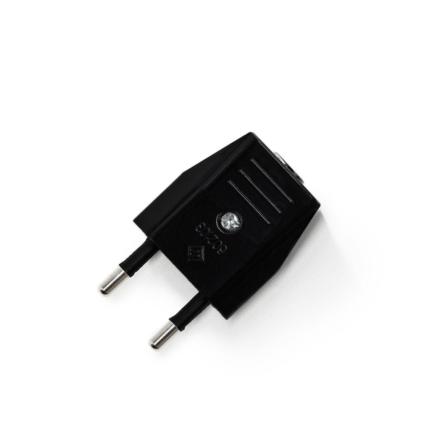 Spina Europea Creative Plug 2 poli 10A - Nero