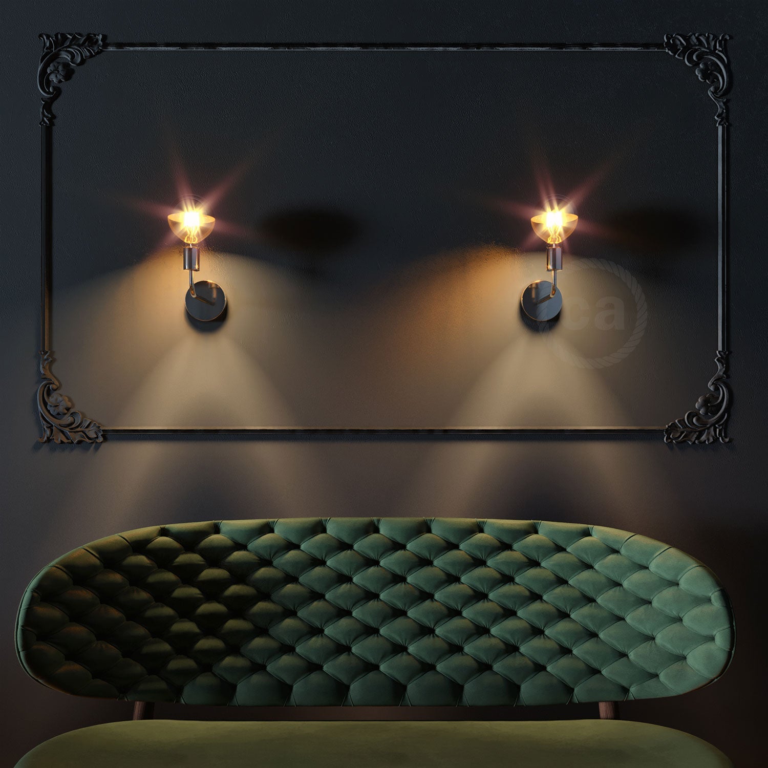 Tubo curvo di estensione 14 cm in metallo - Cromo